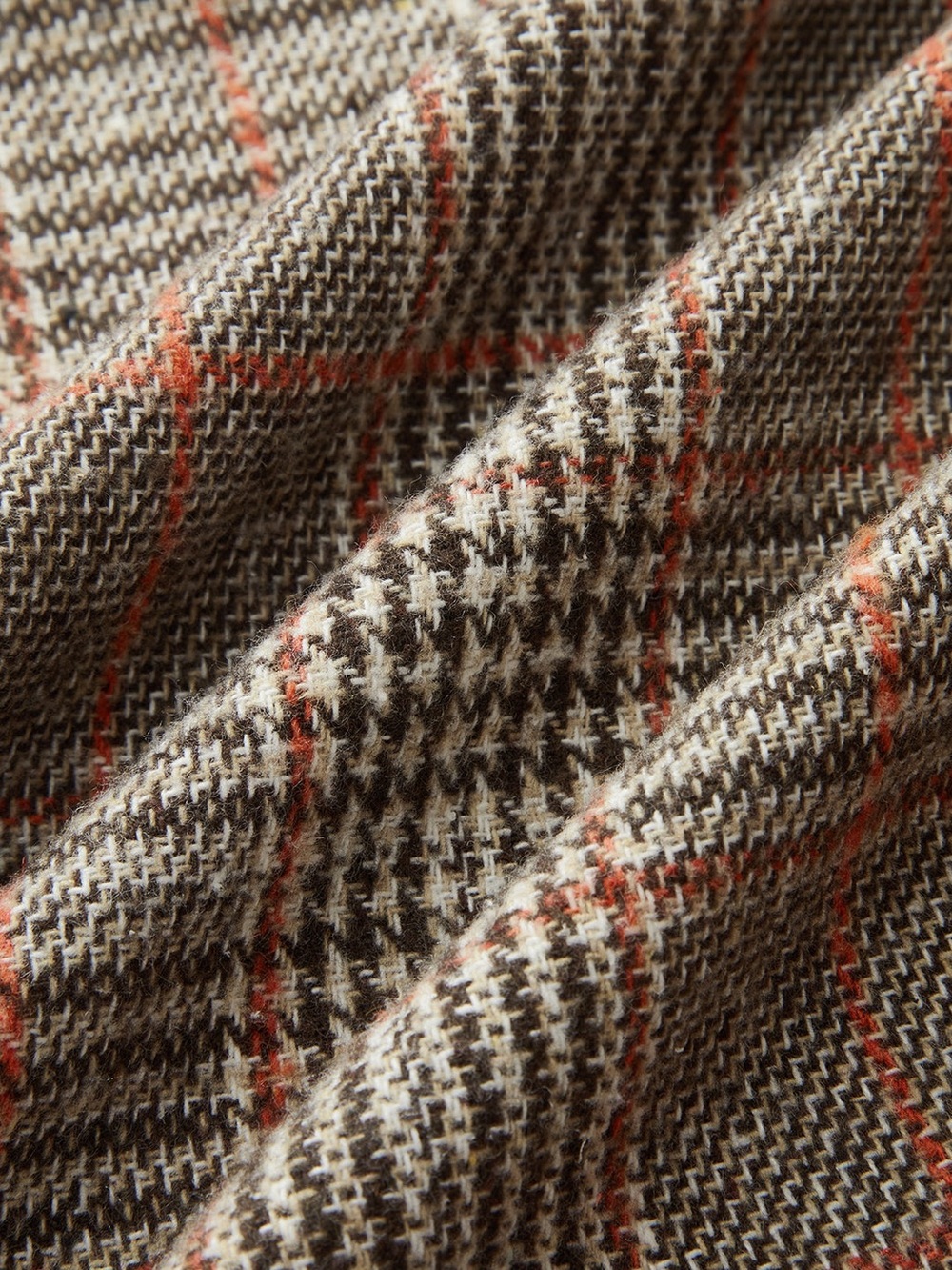 NWT Commense Belted Plaid High-Waisted Pants in Brown Size XS - Picture 2 of 9